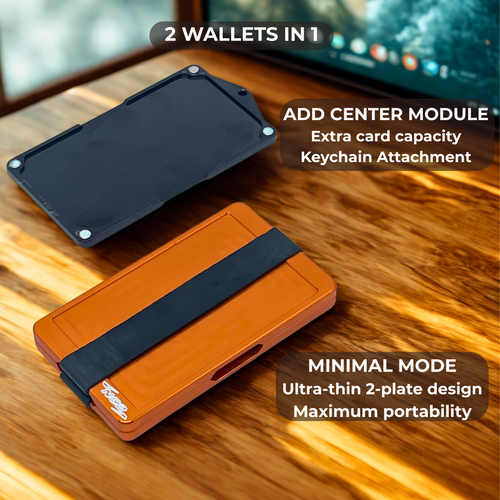 SlimSnap CNC Aluminum Wallet - Precision Engineered
