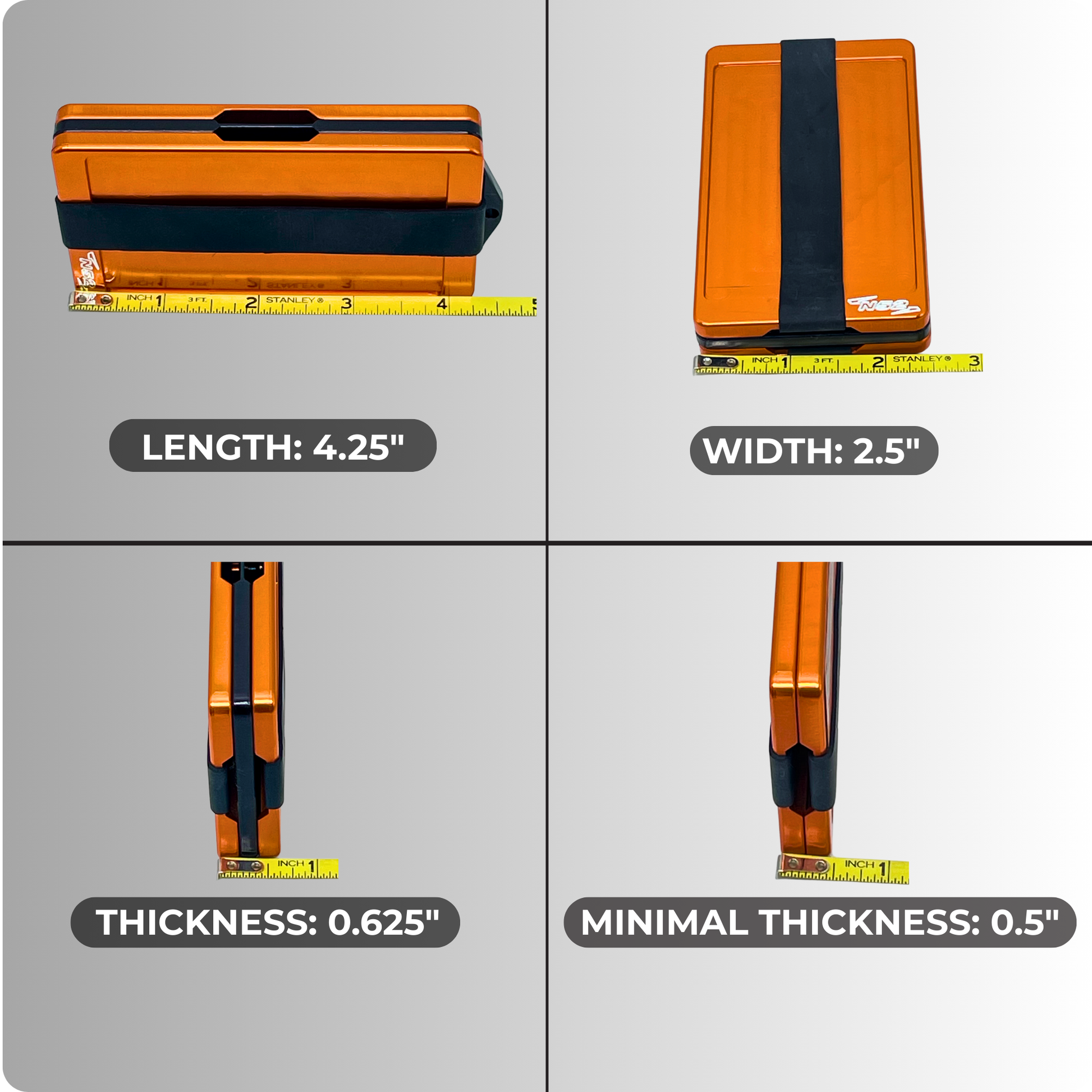 SlimSnap CNC Aluminum Wallet - Precision Engineered