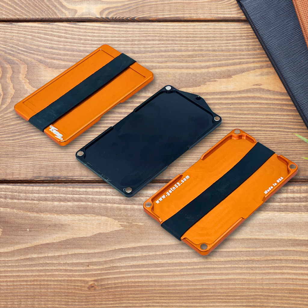 SlimSnap CNC Aluminum Wallet - Precision Engineered