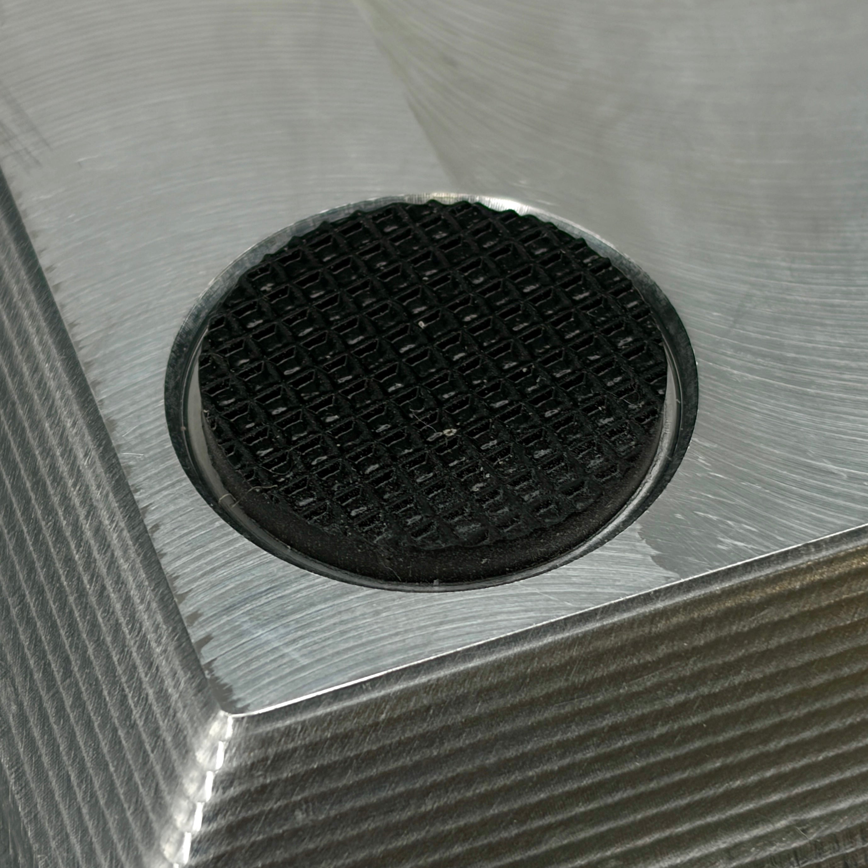N52 Valet Tray P-108 — Polished Billet Aluminum — 10" x 8" — Cork Liner — Made in USA